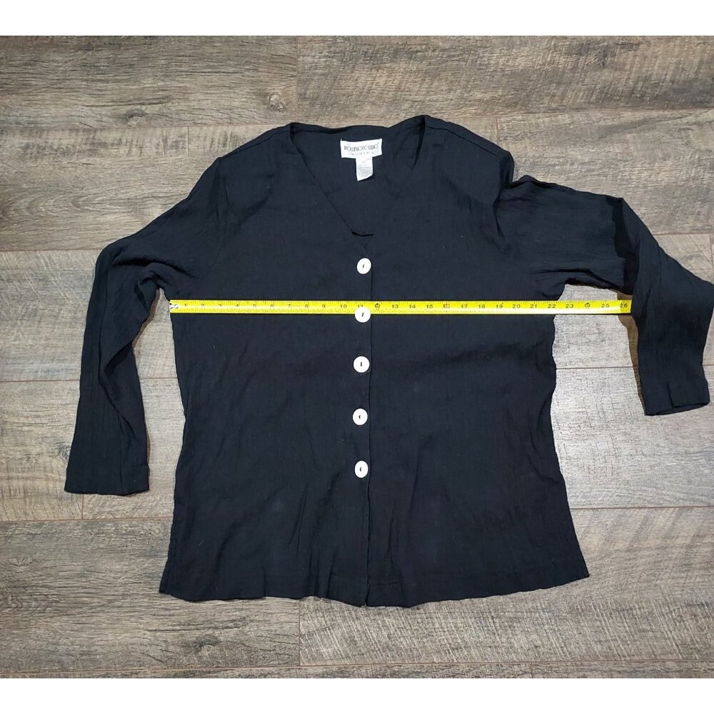 Brownstone Studio Womens Top Black Size 1X 100% Cotton - Picture 2 of 13